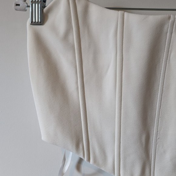 White Strapless Corset Top - BNWOT (CARLIE TOP WHITE) - Picture 7 of 10